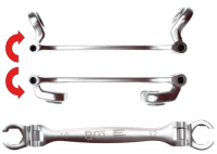 Offener Doppel-Ringschlüssel für Bremsleitungen und Gelenke | SW 10 x 12 mm