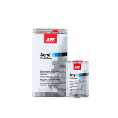 APP 2K Acryl Verdunnung - Verdünnung für Acryl Produkte und Basislacke | normal | 1,0 L
