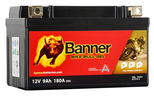 Bike Bull - GEL Motorradbatterie GTZ10-4 12V 9Ah 180EN L150 x B86 X H94 Bike Bull - GEL Motorradbatterie GTZ10-4 12V 9Ah 180EN L150 x B86 X H94