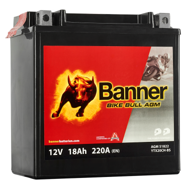 Bike Bull - AGM Motorradbatterie YTX20CH-BS  12V 18Ah 220EN L150 x B87 x H161 Bike Bull - AGM Motorradbatterie YTX20CH-BS  12V 18Ah 220EN L150 x B87 x H161
