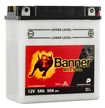 Bike Bull - Motorradbatterie inkl. Säure YB5L-B 12V 5Ah L120 x B60 x H130 Bike Bull - Motorradbatterie inkl. Säure YB5L-B 12V 5Ah L120 x B60 x H130