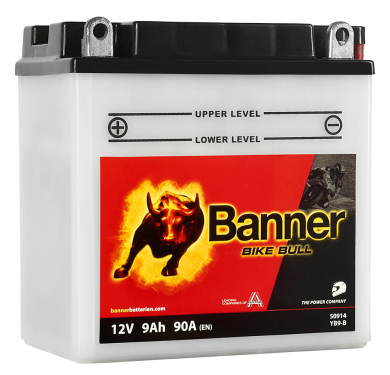 Bike Bull - Motorradbatterie inkl. Säure YB9-B 12V 9Ah L135 x B75 x H139 Bike Bull - Motorradbatterie inkl. Säure YB9-B 12V 9Ah L135 x B75 x H139
