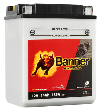 Bike Bull - Motorradbatterie inkl. Säure YB14L-B2  12V 14Ah L134 x B89 x H166
