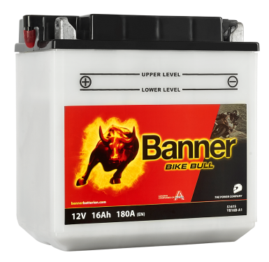 Bike Bull - Motorradbatterie inkl. Säure YB16B-A1 12V 16Ah L160 x B90 x H161 Bike Bull - Motorradbatterie inkl. Säure YB16B-A1 12V 16Ah L160 x B90 x H161