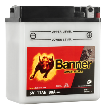 Bike Bull - Motorradbatterie 6N11A-1B 6V 11Ah L122 x B62 x H132