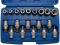 Bit-Einsatz-/Steckschlüssel-Einsatz-Satz Antrieb Innenvierkant 12,5 mm (1/2 ) E-Profil / T-Profil (für Torx) 19-tlg.