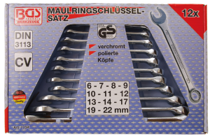 Maul-Ringschlüssel-Satz SW 6 - 22 mm 12-tlg.