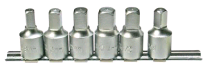 Öldienstschlüssel-Satz Antrieb Innenvierkant 12,5 mm (1/2 ) Abtrieb Innenvierkant 6-tlg.