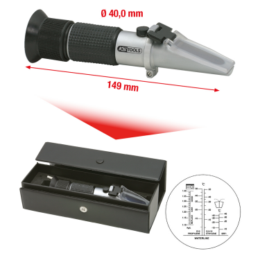 Frostschutz-/ Batteriesäureprüfgerät (
