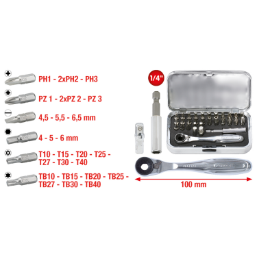 Set, Schraubendreher-Einsatz (Bits)