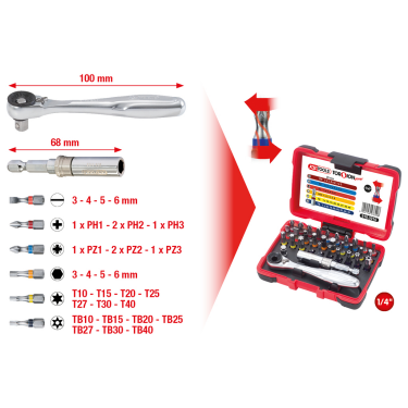Set, Schraubendreher-Einsatz (Bits)
