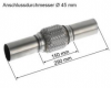 Flexrohrverbinder Ø45mm mit Anschlußrohr