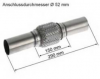 Flexrohrverbinder Ø52mm mit Anschlußrohr