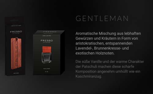 Duftanhänger - Gentleman Duftanhänger - Gentleman