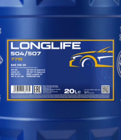 MANNOL 7715 Longlife 504⁄507 | 20 Liter MANNOL 7715 Longlife 504⁄507 | 20 Liter