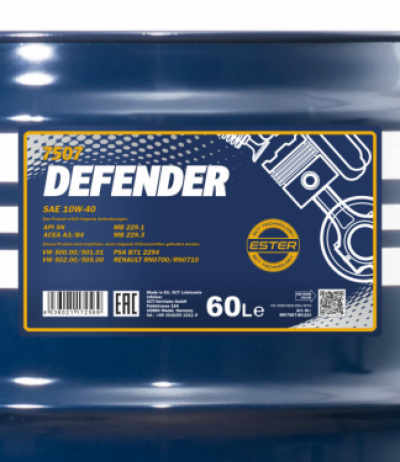 MANNOL 7507 Defender 10W-40 | 60 Liter MANNOL 7507 Defender 10W-40 | 60 Liter