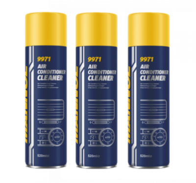 3x Mannol 9971 Air Conditioner Cleaner - 520ml